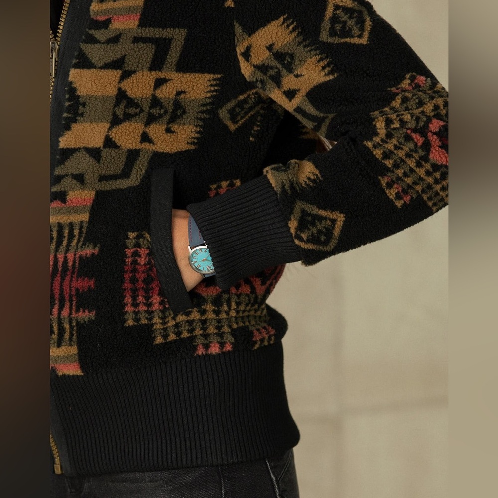 Pendleton FOXGLOVE FLEECE BOMBER JACKET - Size XL - Like New - Picture 9 of 16